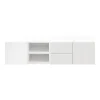 Castorama Meuble TV Blanc Avec Portes GoodHome Atomia H. 37,5 X L. 150 X P. 37 Cm luxe soldes 7