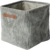 Castorama Panier De Rangement Carré Effet Velours Gris prix abordable 7