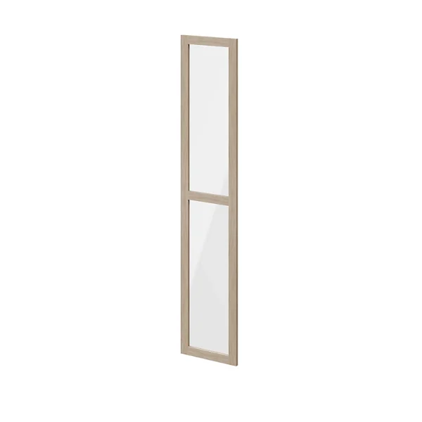 prix le plus bas Castorama Porte Battante Effet Chêne En Verre GoodHome Atomia H. 187,2 X L. 37,2 Cm 1