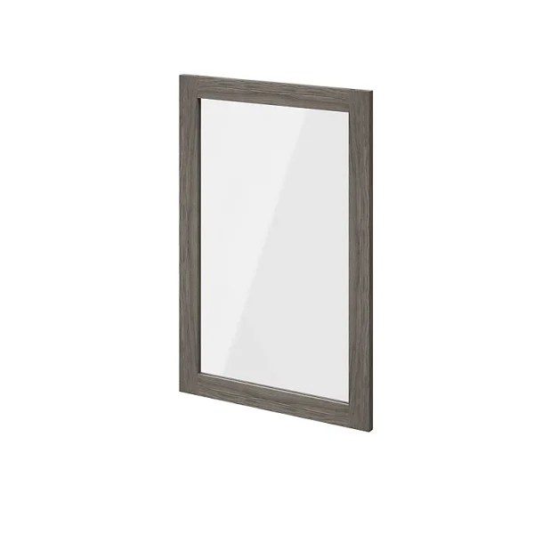 le grand escompte Castorama Porte Battante Effet Chêne Grisé En Verre GoodHome Atomia H 74,7 X L. 49,7 Cm 1