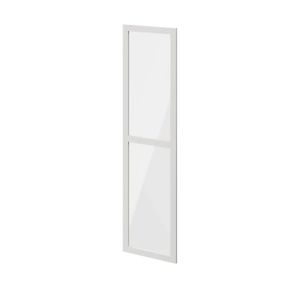 qualité supérieure Castorama Porte Battante Verre Transparent Blanche GoodHome Atomia H. 187,2 X 49,7 Cm 1