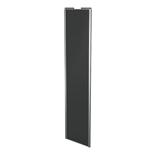 Castorama Porte De Placard Coulissante Anthracite Avec Cadre Gris GoodHome Arius H. 248,5 X L. 62.2 Cm De super promotions disponibles 1