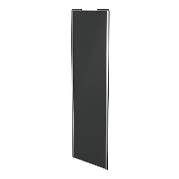 Boutique Castorama Porte De Placard Coulissante Anthracite Avec Cadre Gris GoodHome Arius H. 248,5 X L. 77.2 Cm 1