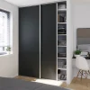 Castorama Porte De Placard Coulissante Anthracite Avec Cadre Gris GoodHome Arius H. 248,5 X L. 92.2 Cm outlet 5