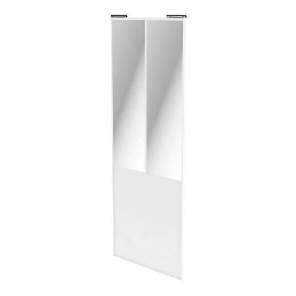 Castorama Porte De Placard Coulissante Atelier Vitrée Blanc Avec Cadre Blanc GoodHome Arius H. 248,5 X L. 91.2 Cm online boutique 1