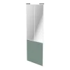 Castorama Porte De Placard Coulissante Atelier Vitrée Vert De Gris Avec Cadre Blanc GoodHome Arius H. 248,5 X L. 91.2 Cm Promotio de vente 7