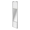 vente pas cher en ligne Castorama Porte De Placard Coulissante Avec Miroir Blanc Avec Cadre Gris GoodHome Arius H. 248,5 X L. 62.2 Cm 5