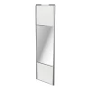 luxe soldes Castorama Porte De Placard Coulissante Avec Miroir Blanc Avec Cadre Gris GoodHome Arius H. 248,5 X L. 77.2 Cm 7