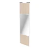 ﻿soldes Castorama Porte De Placard Coulissante Avec Miroir Effet Chêne Clair Avec Cadre Blanc GoodHome Arius H. 248,5 X L. 77.2 Cm 5