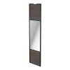 prix pas cher Castorama Porte De Placard Coulissante Avec Miroir Gris Antique Avec Cadre Noir GoodHome Arius H. 248,5 X L. 62.2 Cm 7