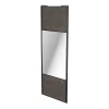 prix abordable Castorama Porte De Placard Coulissante Avec Miroir Gris Antique Avec Cadre Noir GoodHome Arius H. 248,5 X L. 92.2 Cm 7