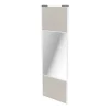 france Castorama Porte De Placard Coulissante Avec Miroir Gris Clair Mat Avec Cadre Blanc GoodHome Arius H. 248,5 X L. 92.2 Cm 5