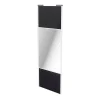 Castorama Porte De Placard Coulissante Avec Miroir Noir Avec Cadre Blanc GoodHome Arius H. 248,5 X L. 92.2 Cm soldes officiel 5