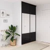 Castorama Porte De Placard Coulissante Avec Miroir Noir Avec Cadre Noir GoodHome Arius H. 248,5 X L. 77.2 Cm pas cher 5