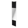 soldes en ligne Castorama Porte De Placard Coulissante Avec Miroir Noir Mat Avec Cadre Blanc GoodHome Arius H. 248,5 X L. 62.2 Cm 5