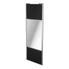 Castorama Porte De Placard Coulissante Avec Miroir Noir Mat Avec Cadre Gris GoodHome Arius H. 248,5 X L. 92.2 Cm styles dernier cri 7