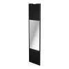 outlet Castorama Porte De Placard Coulissante Avec Miroir Noir Mat Avec Cadre Noir GoodHome Arius H. 248,5 X L. 62.2 Cm 7