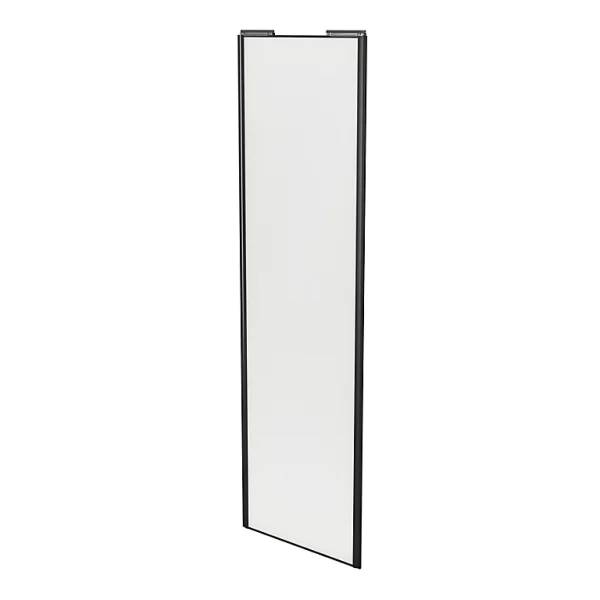 Castorama Porte De Placard Coulissante Blanc Avec Cadre Noir GoodHome Arius H. 248,5 X L. 77.2 Cm excellents soldes 1