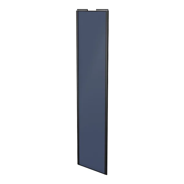 Castorama Porte De Placard Coulissante Bleu Avec Cadre Noir GoodHome Arius H. 248,5 X L. 62.2 Cm qualité d’originales 1