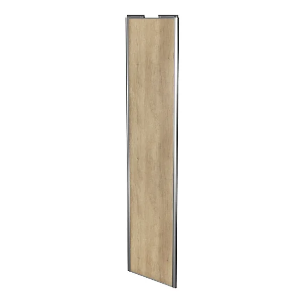 a Prix Discount Castorama Porte De Placard Coulissante Effet Chêne Brut Avec Cadre Gris GoodHome Arius H. 248,5 X L. 62.2 Cm 1