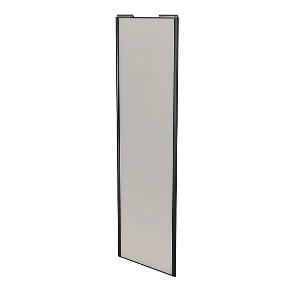 Meilleur Service Castorama Porte De Placard Coulissante Gris Clair Mat Avec Cadre Noir GoodHome Arius H. 248,5 X L. 77.2 Cm 1