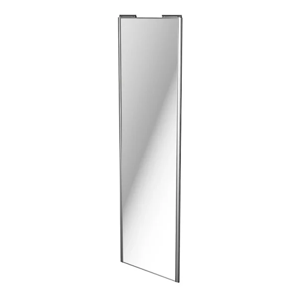 magasin en ligne Castorama Porte De Placard Coulissante Miroir Avec Cadre Gris GoodHome Arius H. 248,5 X L. 77.2 Cm 1