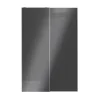 Castorama Portes De Placard Coulissantes 2 Vantaux Panneaux Anthracite Brillants GoodHome Atomia H. 225 X L. 150 X ép. 5,5 Cm Vente 5