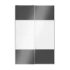 Castorama Portes De Placard Coulissantes 2 Vantaux Panneaux Blancs Brillants Et Anthracite Brillants GoodHome Atomia H. 225 X L. 150 X ép. 5,5 Cm Retour gratuit en magasin. 5