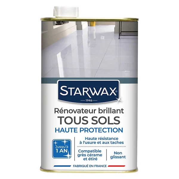 dernière tendance Castorama Rénovateur Brillant Tous Sols Intérieurs Starwax 1L 1