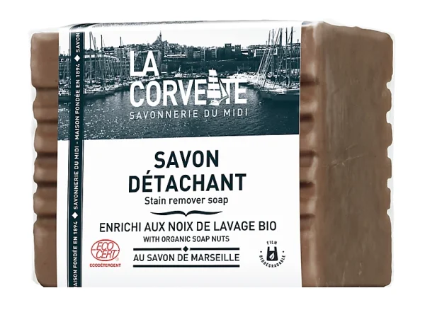 Castorama Savon De Marseille Détachant Enrichi Aux Noix De Lavage Bio La Corvette Savonnerie Du Midi 250g Retour Facile et Gratuit 1