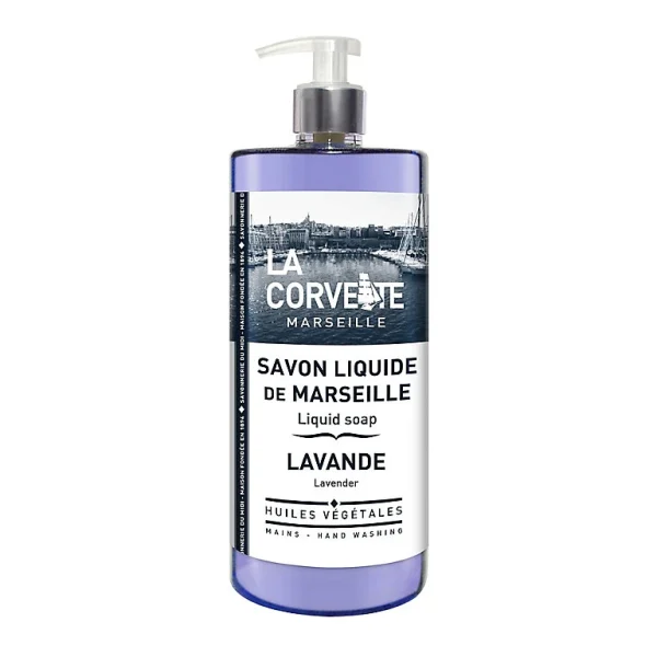 magasin pas cher Castorama Savon De Marseille Liquide La Corvette Savonnerie Du Midi Lavande 1L 1