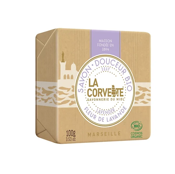 Castorama Savon Douceur Bio La Corvette Savonnerie Du Midi Fleur De Lavande 100g magasin 1