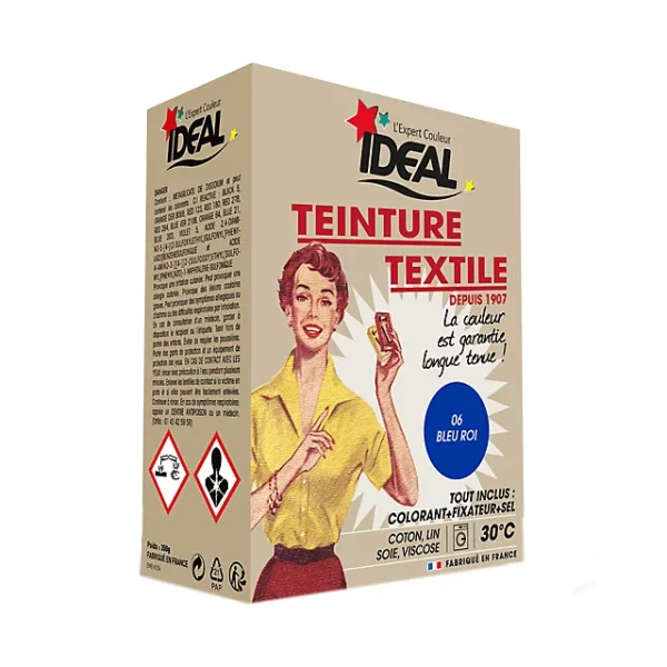 Castorama Teinture Textile Vintage Bleu Roi Idéal 350g dernières 1