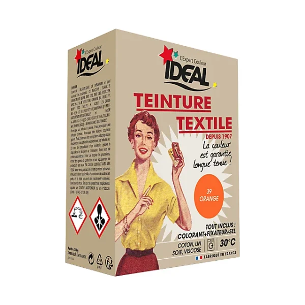 Castorama Teinture Textile Vintage Orange Idéal 350g comparez les prix 1