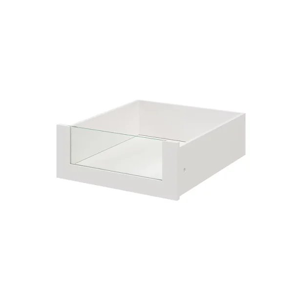 Castorama Tiroir Intérieur Avec Façade Verre Blanc GoodHome Atomia H. 17 X L. 46,4 X P. 50 Cm des prix incroyables 1