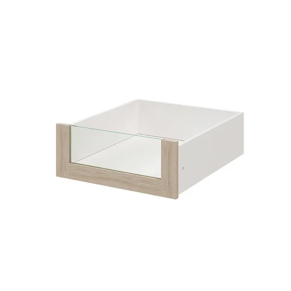 Meilleur Prix Garanti Castorama Tiroir Intérieur Avec Façade Verre Effet Chêne GoodHome Atomia H. 17 X L. 46,4 X P. 50 Cm 1