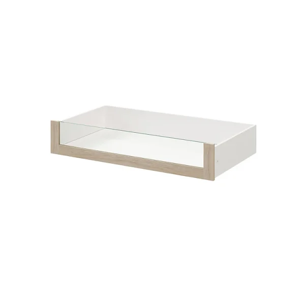 acheter en ligne Castorama Tiroir Intérieur Avec Façade Verre Effet Chêne GoodHome Atomia H. 17 X L. 96,4 X P. 50 Cm 1