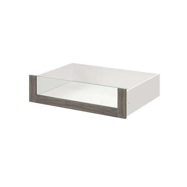 Castorama Tiroir Intérieur Avec Façade Verre Effet Chêne Grisé GoodHome Atomia H. 17 X L. 71,4 X P. 50 Cm Top ventes 1