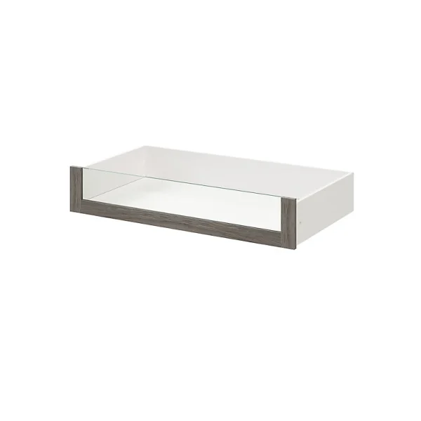 Castorama Tiroir Intérieur Avec Façade Verre Effet Chêne Grisé GoodHome Atomia H. 17 X L. 96,4 X P. 50 Cm Meilleur Prix Garanti 1