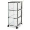 Castorama Tour En Plastique 3 tiroirs Kontor Gris H. 63,5 x L. 36,5 X 26 Cm soldes magasin 5